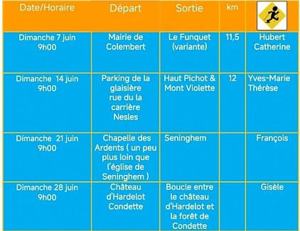 Planning Juin 2026
